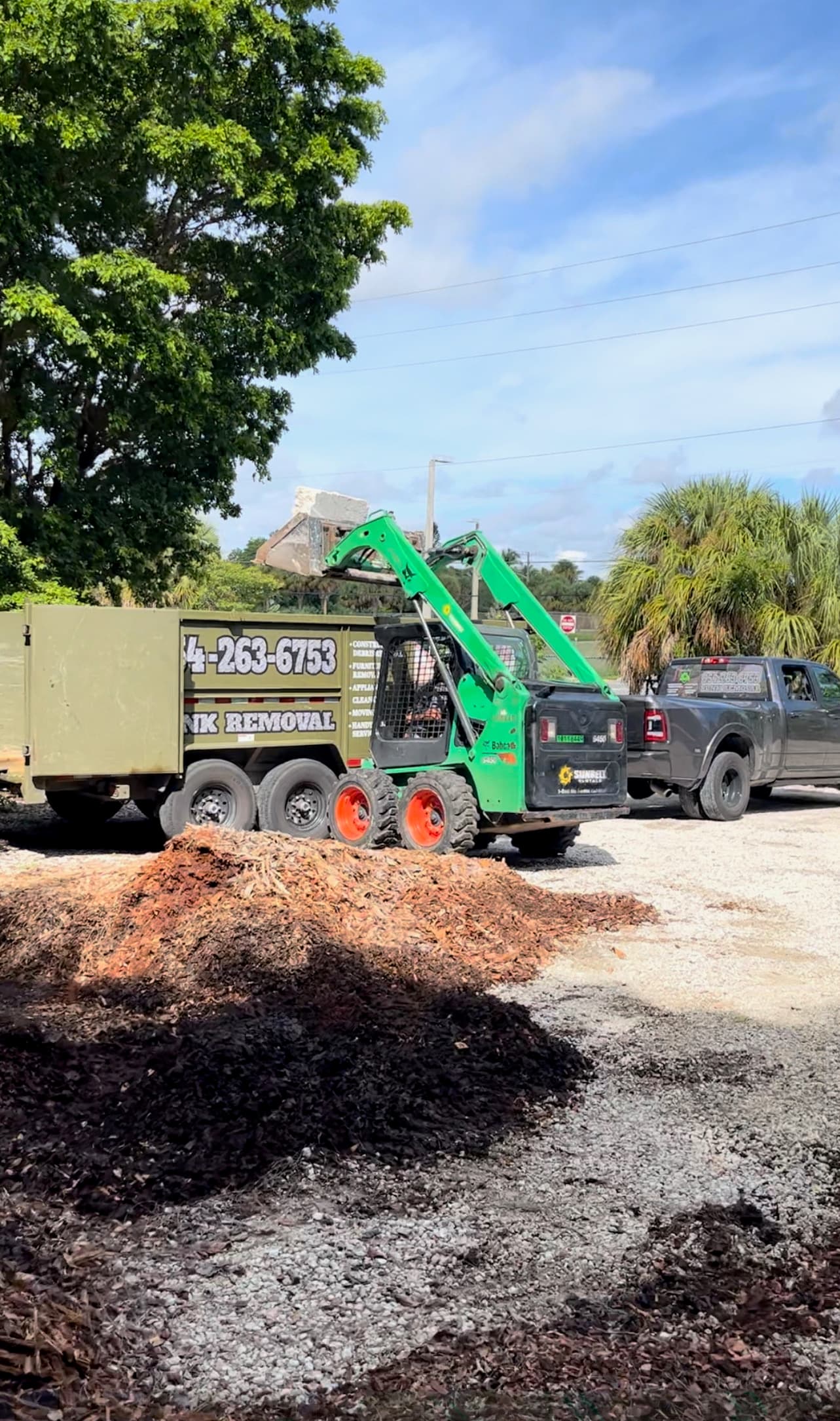 Worksite junk cleanup